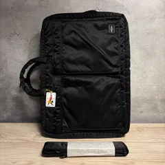 ✨PORTER タンカー 2層　3WAY ブリーフケース ブラック 新品未使用 ナイロン ビジネスバッグ ショルダー付き✨