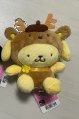 サンリオ クリスマス トナカイ ポムポムプリン キーホルダー バッグチャーム ぬいぐるみ 出品