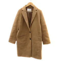 セシルマクビー CECIL McBEE チェスターコート ロング丈 無地 M ベージュ /YK7
