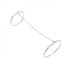 スタージュエリー プラチナ ダイヤモンド リング 3石 0.1ct/0.02ct 
