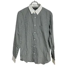 B068 BEAUTY&YOUTH UNITED ARROWS ビューティーアンドユース ユナイティッドアローズ シャツ 長袖 ロング ブラック カジュアル チェック メンズ L