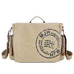 【新品】 [RAKEE] ショルダーバッグ トート メンズ メッセンジャーバッグ 帆布 肩掛け斜めがけ 防水 バッグ a4サイズ 大容量 丈夫 4色 1