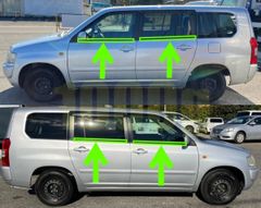 トヨタ純正 ランクル 100 ドア ベルト モール 6点 水切り