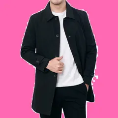 ジャケット スプリングコート テーラード ジャケット メンズ 防風 無地 ビジネス カジュアル トレンチコート 兼用 折り襟 秋 冬 [KOGARASI] 春 おしゃれ 薄手