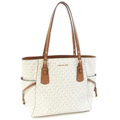  マイケルコース トートバッグ ボイジャー ホワイト 中古