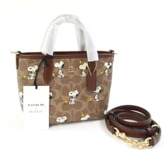  コーチ 2WAYハンドバッグ PEANUTコラボ シティ