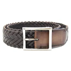 【新品未使用品】BERLUTI クラシックブレイドファブリック　ベルト ベルルッティ ベルト クラシック ファブリック＆レザー - メルカリ