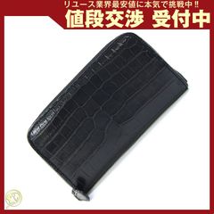 池田工芸 三千墨染クロコ長財布 内装ナチュラルパイソン 未使用級 付属 