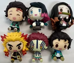 一番くじ 鬼滅の刃～刃を振るい心を燃やせ～ F賞 ちょこのっこフィギュア～無限列車編～ 全6種セット