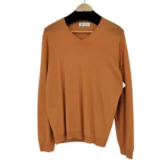 ブルネロ クチネリ Brunello Cucinelli CASHMERE＆WOOL カシミヤ混 Vネックニット  メンズ JPN：52 