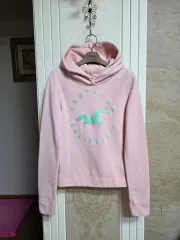 0127)ホリスター ピンク 裏起毛パーカー