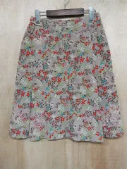 オイリリー フラワー コーデュロイ スカート