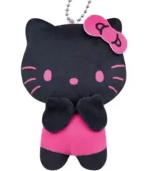 ハローキティ ブラック ぬいぐるみ キーホルダー