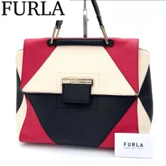 【極美品】FURLA アルテーシア ハンドバッグ フラップバッグ レザー