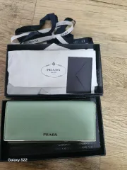 PRADA プラダ サフィアーノ 長財布 ミント色 フルセット