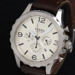 FOSSIL シルバー クォーツ 腕時計 クロノグラフ 即購入可 - メルカリ