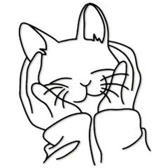 SALUDABLE 猫 ウォールアート オブジェ インテリア雑貨 北欧 壁飾りアイアン 黒猫 グッズ (手のひら猫)