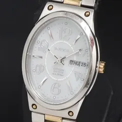 ソーラー シチズン ウィッカ E001-S027128 シルバー文字盤 デイデイト レディース腕時計 2000000 NSK KRK