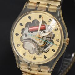 初代 swatch skin ゴールドジェリースキン 動作未確認 - メルカリ