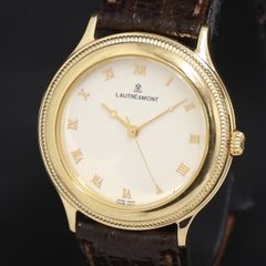 美品 稼働 UNIVERSAL GENEVE スモセコ 純正革ベルトローマン文字