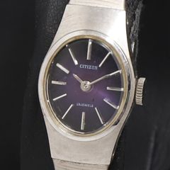 希少 CITIZEN SPECIAL ヴィンテージ手巻き 腕時計 パープル文字盤