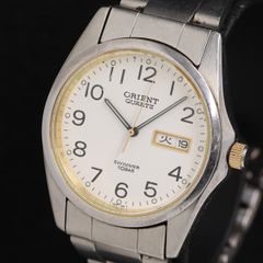 ORIENT オリエント 腕時計 稼働品 YW00-C00 電池交換済 シルバー 