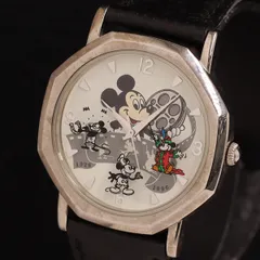 ディズニー ディズニーストア ミッキーマウス V701-7100 0167/1996 QZ 白文字盤 メンズ腕時計 KRH 2000000 NSK