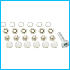 【在庫セール】ホック釦 打具付き 12mm 6組入り Clover パール 26-556