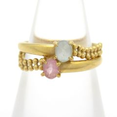 美品　acca アッカ ヘアクリップ　Lサイズ　ラインストーン　グレー　ゴールド acca(アッカ) アクセサリー美品 - グレー×ゴールド ヘアクリップ/ミニ