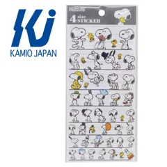 【カミオジャパン】スヌーピー シールシート 4SIZE STICKER ファニーフェイス ピーナッツ
