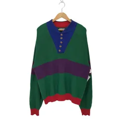 ランズエンド LANDS END  90s-00s クレイジーパターン コットンニット メンズ JPN：L 