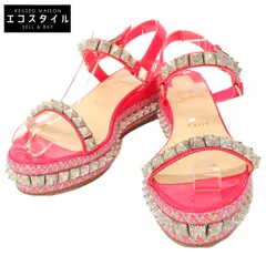 Christian Louboutin クリスチャンルブタン 【美品】パテントレザー ピラリヤド スタッズ 39