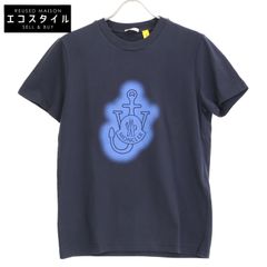 MONCLER モンクレール GENIUS ×JW ANDERSON JWｱﾝﾀﾞｰｿﾝ 21年 ﾈｲﾋﾞｰ×ﾌﾞﾙｰ Tｼｬﾂ XS