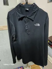 THE NORTH FACE ザノースフェイス ブラック 黒 長袖 ポロTシャツ