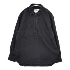 MHL. ✨マーガレットハウエル 七分袖 プルオーバーシャツ 黒 コットン