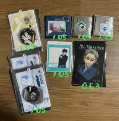 呪術廻戦 アクリルキーホルダー 缶バッジセット イメージボード 五条 夏油 七海 恵 ユウタ