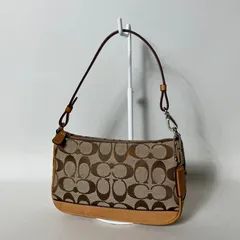 2512-52｜コーチ シグネチャー アクセサリーポーチ ライトブラウン