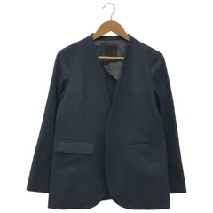 リネンライクノーカラージャケット セットアップ対応】ファンクショナル リネンライク ノーカラー