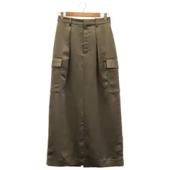 BEAUTY&YOUTH UNITED ARROWS (ビューティーアンドユースユナイテッドアローズ) ★★ ③ 1624-199-3756 ヴィンテージライクサテン カーゴ スカート -ウォッシャブル- レディース オリーブ M
