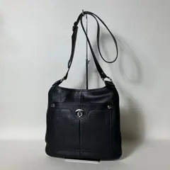 2512-231｜美品｜コーチ ショルダーバッグ レザー ブラック ターンロック