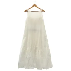 U by Spick&Span (ユーバイスピックアンドスパン) ★★ ② 21040212130020 U×MIRAI.Mバックオープンティアードマキシワンピース レディース ホワイト 38