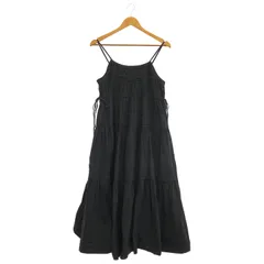 SLOBE IENA(スローブイエナ) ② 23040912102020 コットンタックキャミワンピース レディース ブラック FREE