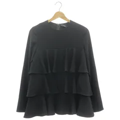 YOKO CHAN (ヨーコチャン) ①③ YCB-422－342 ロングスリーブラッフルレイヤーブラウス レディース ブラック 36