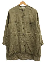 IENA LA BOUCLE (イエナラブークル) ★ ① 21050914103020 麻ビエラワークシャツ レディース オリーブ FREE