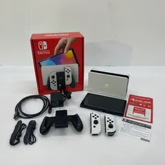 Nintendo Switch(有機ELモデル) ニンテンドースイッチ Joy-Con(L)/(R) ホワイト ゲームハード 家庭用ゲーム機  【034-250914-ts-1-tei】
