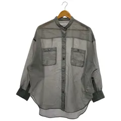 FRAMeWORK (フレームワーク) ★ ＃② 21050220102010 シアーバンドカラーシャツ レディース オリーブ FREE