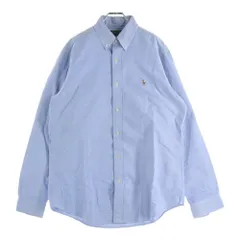 POLO RALPH LAUREN (ポロラルフローレン) ポニー刺繍 ボタンダウン コットン 長袖シャツ ブルー
