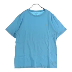 POLO RALPH LAUREN (ポロラルフローレン) ポニー刺繍 コットン クルーネック 半袖Tシャツ カットソー ブルー