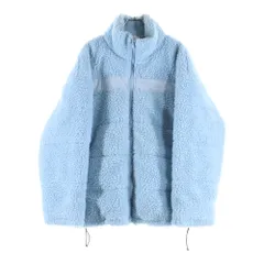 X-GIRL (エックスガール) BOA PUFFER JK ボアパファー フリースジャケット ライトブルー 105224021001