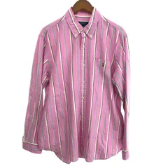 POLO RALPH LAUREN ポロラルフローレン 長袖ボタンダウンシャツ サイズ:L ストライプ/新タグ    ピンク メンズ / 240001152232